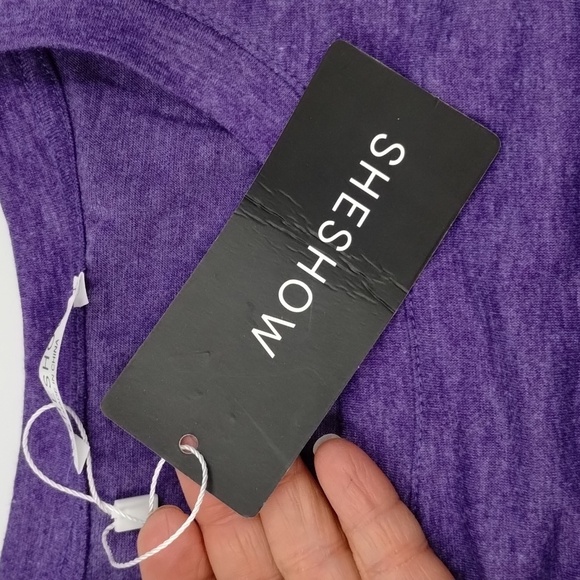 SHESHOW Queen Elizabeth II heather purple graphic tee size large short sleeve - Picture 8 of 12